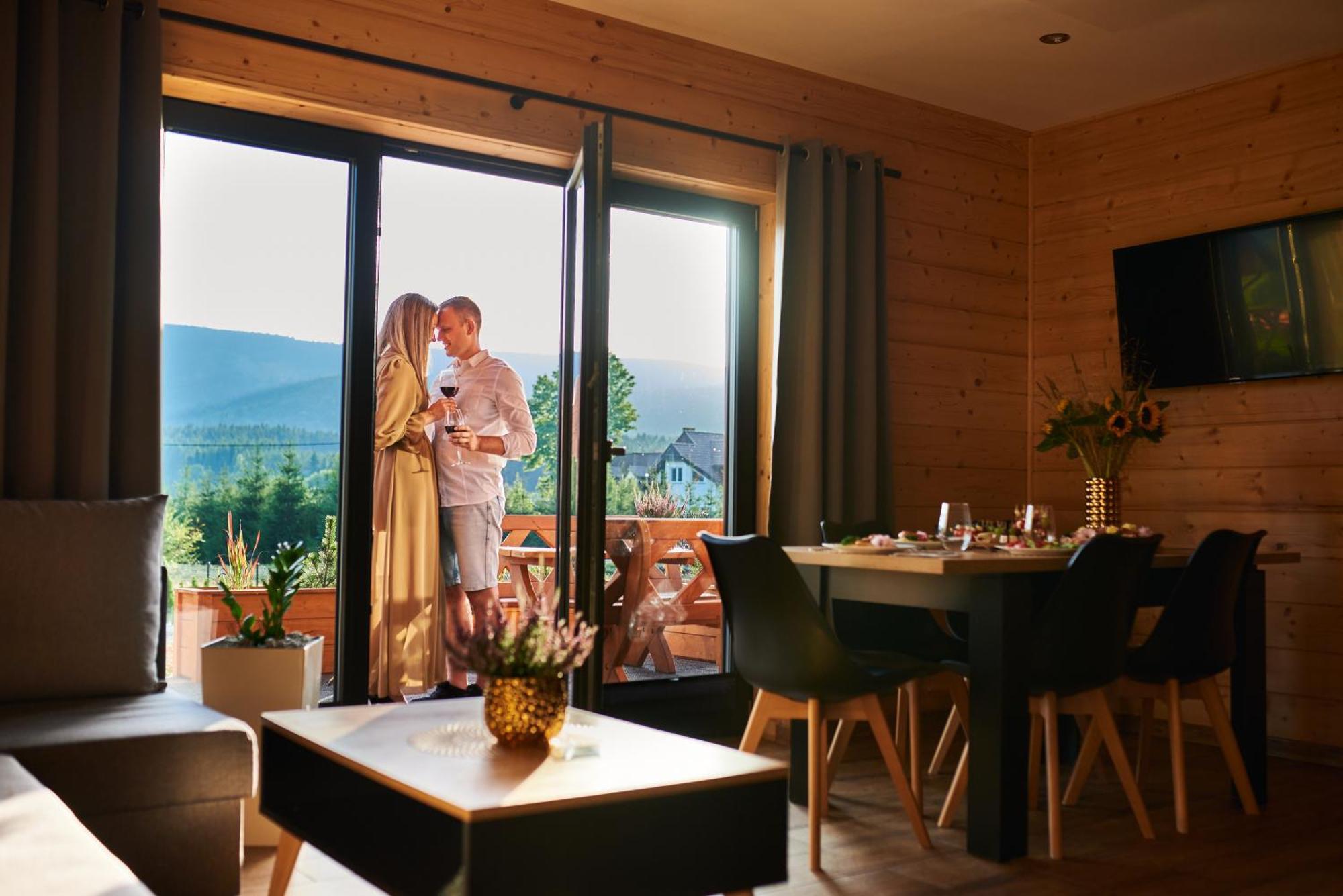 Osada Orlica Klimatyczne Domki Z Widokiem Na Gory I Termalnym Spa Sauna Jacuzzi 4 Km Od Zieleniec Ski Arena Lasowka Exterior photo